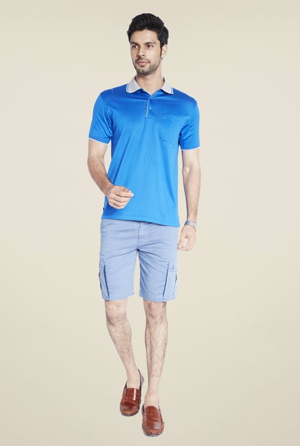 Raymond Blue Checks Shorts Raymond Blue Checks Shorts
