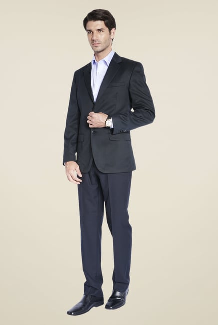 Park Avenue Navy Solid Jacket Park Avenue Navy Solid Jacket