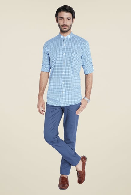 ColorPlus Blue Checks Shirt ColorPlus Blue Checks Shirt