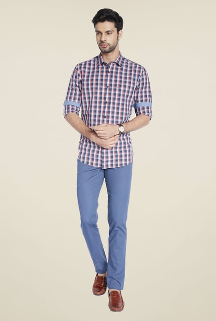 ColorPlus Navy Checks Shirt ColorPlus Navy Checks Shirt