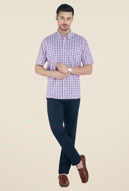 ColorPlus Purple Checks Shirt ColorPlus Purple Checks Shirt