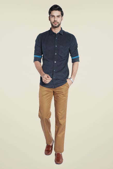 ColorPlus Navy Solid Shirt ColorPlus Navy Solid Shirt