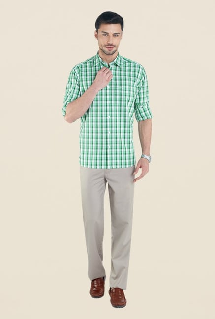 ColorPlus Green Checks Shirt ColorPlus Green Checks Shirt