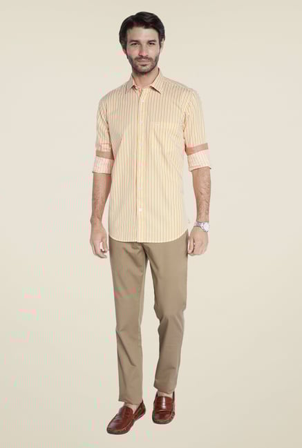 ColorPlus Yellow Striped Shirt ColorPlus Yellow Striped Shirt