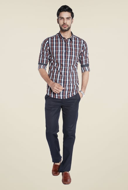 ColorPlus Orange Checks Shirt ColorPlus Orange Checks Shirt