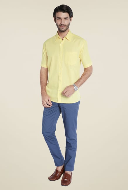 ColorPlus Yellow Solid Shirt ColorPlus Yellow Solid Shirt