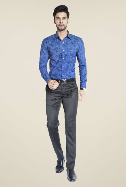 ColorPlus Blue Printed Shirt ColorPlus Blue Printed Shirt