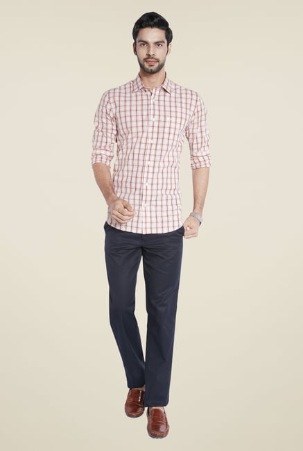 ColorPlus Orange Checks Shirt ColorPlus Orange Checks Shirt