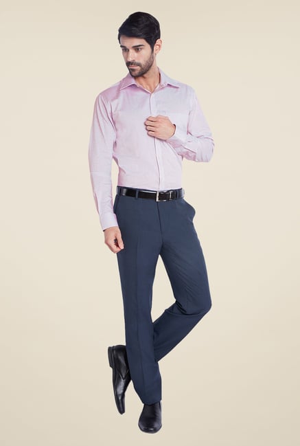 Park Avenue Purple Textured Shirt Park Avenue Purple Textured Shirt