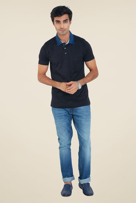 ColorPlus Navy Solid T Shirt ColorPlus Navy Solid T Shirt