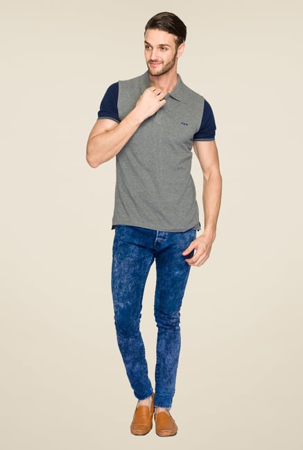 ColorPlus Grey Solid T Shirt ColorPlus Grey Solid T Shirt