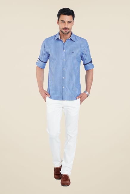Park Avenue Blue Checks Shirt Park Avenue Blue Checks Shirt