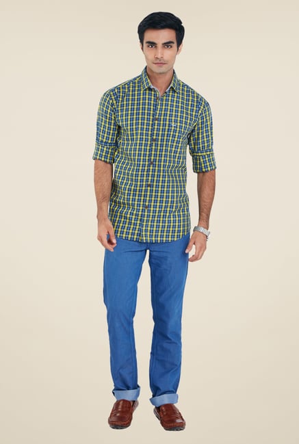 Park Avenue Blue Checks Shirt Park Avenue Blue Checks Shirt