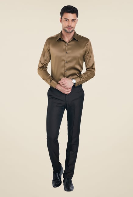 Raymond Brown Solid Shirt Raymond Brown Solid Shirt