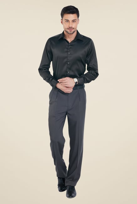 Raymond Black Solid Shirt Raymond Black Solid Shirt