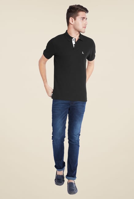 Parx Black Solid T Shirt Parx Black Solid T Shirt