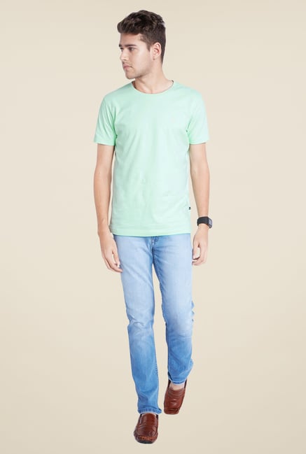Parx Green Solid T Shirt Parx Green Solid T Shirt