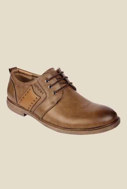 Spunk Vitara Tan Derby Shoes Spunk Vitara Tan Derby Shoes