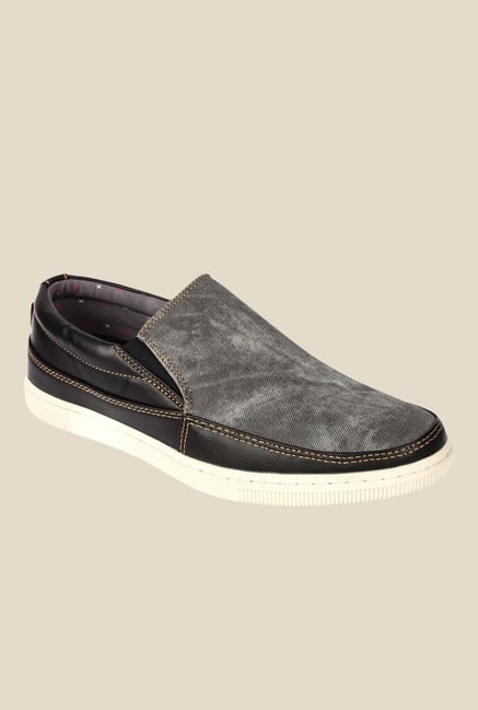 Spunk Discovery Grey & Black Plimsolls Spunk Discovery Grey & Black Plimsolls