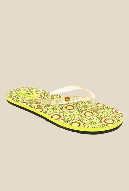 Spunk Layla Clear Green Flip Flops Spunk Layla Clear Green Flip Flops