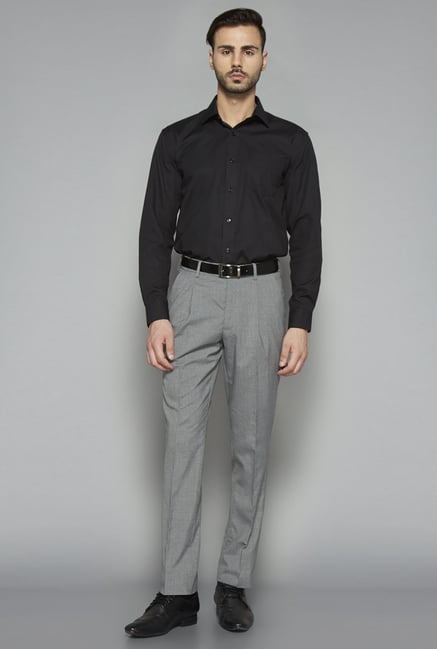 Weststreet by Westside Black Regular Fit Shirt Weststreet by Westside Black Regular Fit Shirt
