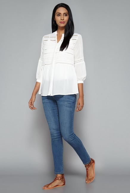 LOV by Westside Off White Reese Blouse LOV by Westside Off White Reese Blouse