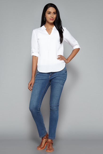 LOV by Westside White Polly Blouse LOV by Westside White Polly Blouse