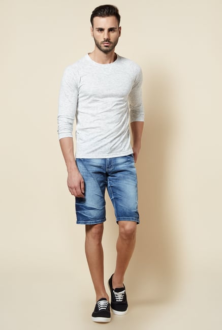 Zudio Off White Slim Fit T Shirt Zudio Off White Slim Fit T Shirt