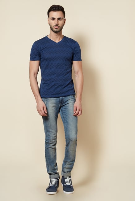 Zudio Indigo Slim Fit T Shirt Zudio Indigo Slim Fit T Shirt