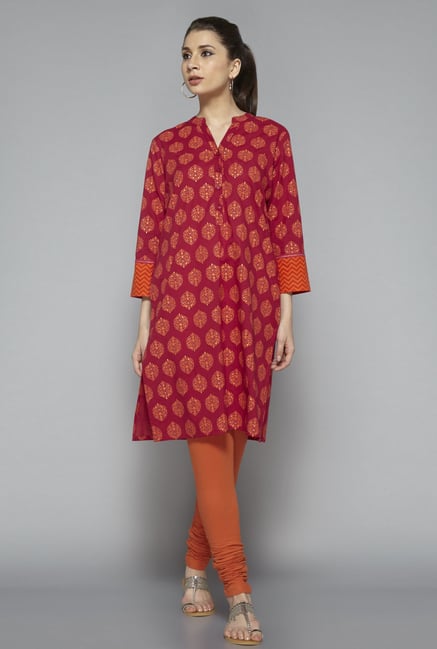 Utsa by Westside Red Printed Kurta Utsa by Westside Red Printed Kurta