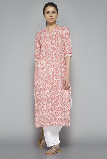 Utsa by Westside Pink Printed Kurta Utsa by Westside Pink Printed Kurta
