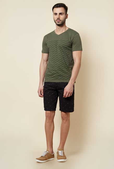 Zudio Olive Slim Fit T Shirt Zudio Olive Slim Fit T Shirt