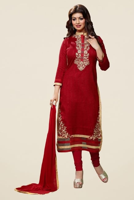 Triveni Elegant Maroon Bhagalpuri Silk Dress Material Triveni Elegant Maroon Bhagalpuri Silk Dress Material
