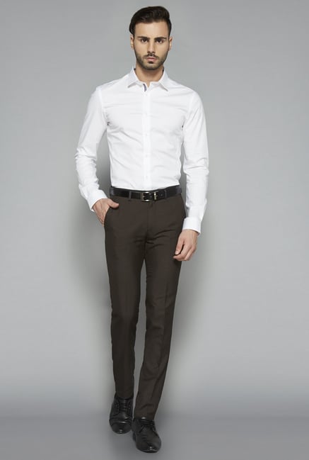 Weststreet by Westside Brown Ultra Slim Fit Trouser Weststreet by Westside Brown Ultra Slim Fit Trouser