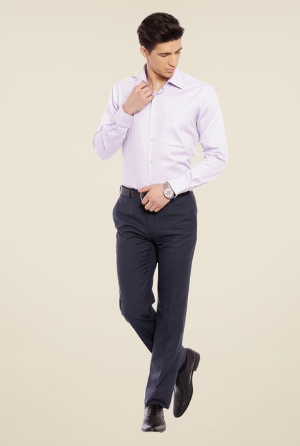 Raymond Blue Solid Trouser Raymond Blue Solid Trouser