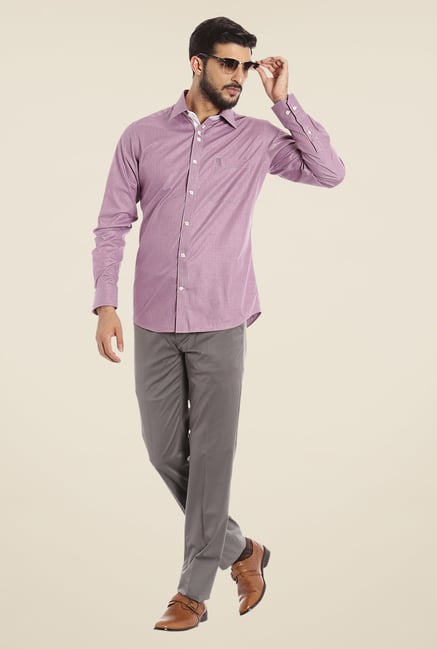 Raymond Grey Solid Trouser Raymond Grey Solid Trouser
