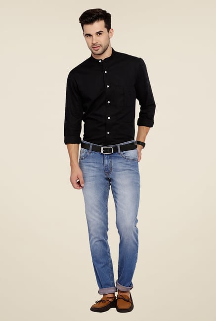 ColorPlus Black Solid Shirt ColorPlus Black Solid Shirt