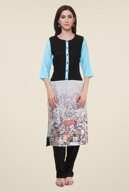 Shree Multicolor Printed Kurta Shree Multicolor Printed Kurta