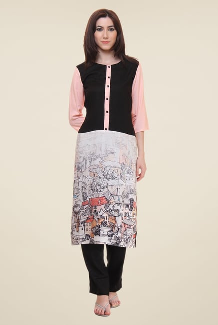 Shree Multicolor Printed Kurta Shree Multicolor Printed Kurta