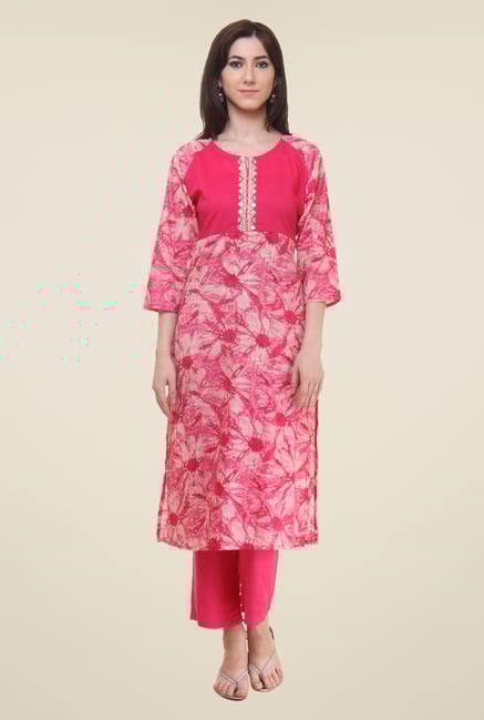 Shree Pink Printed Kurti Shree Pink Printed Kurti