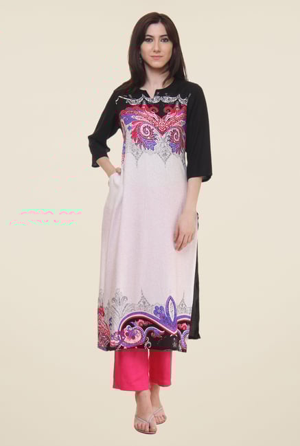 Shree White Printed Kurta Shree White Printed Kurta