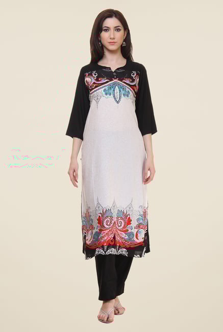 Shree White Printed Kurta Shree White Printed Kurta