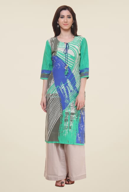 Shree Multicolor Printed Kurti Shree Multicolor Printed Kurti