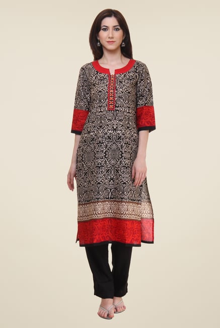 Shree Black Printed Kurti Shree Black Printed Kurti