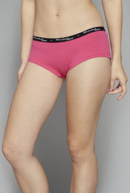 Wunderlove by Westside Pink Solid Brief Wunderlove by Westside Pink Solid Brief
