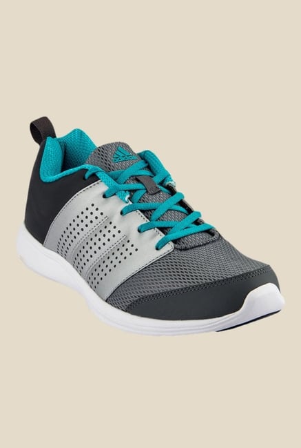Adidas Adispree Grey & Turquoise Running Shoes Adidas Adispree Grey & Turquoise Running Shoes