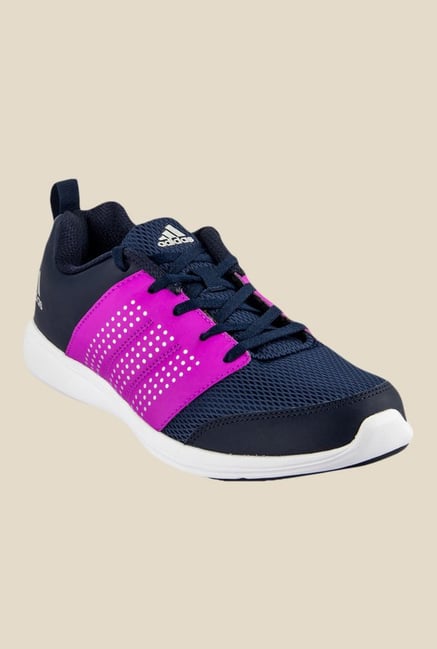 Adidas Adispree Navy & Purple Running Shoes Adidas Adispree Navy & Purple Running Shoes