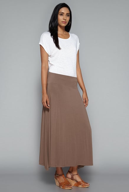 LOV by Westside Taupe Celina Skirt LOV by Westside Taupe Celina Skirt