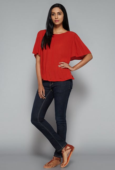 LOV by Westside Rust Jojo Blouse LOV by Westside Rust Jojo Blouse