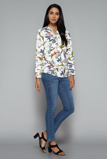 LOV by Westside White Leonne Blouse LOV by Westside White Leonne Blouse